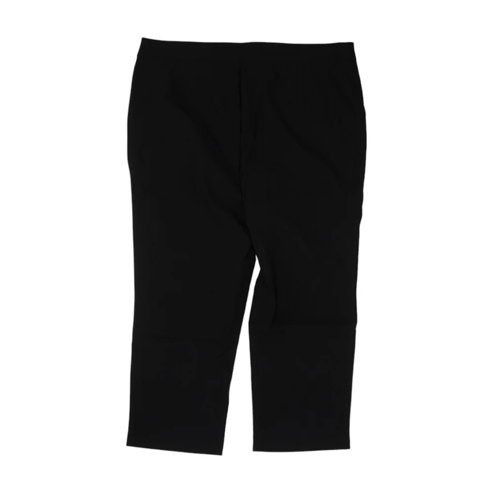 Black Solid Chino Capris - Image 2