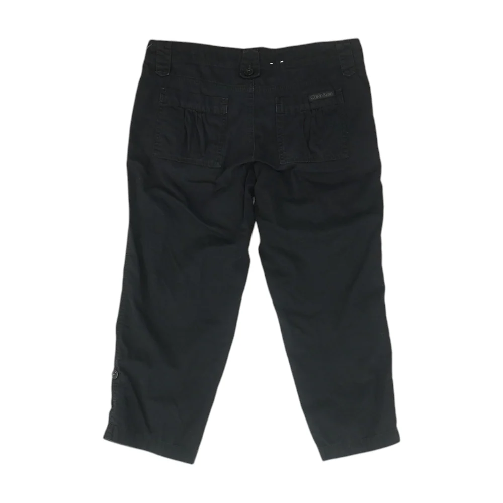 Navy Solid Chino Capris - Image 2