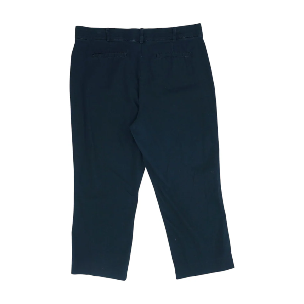 Black Solid Chino Capris - Image 2