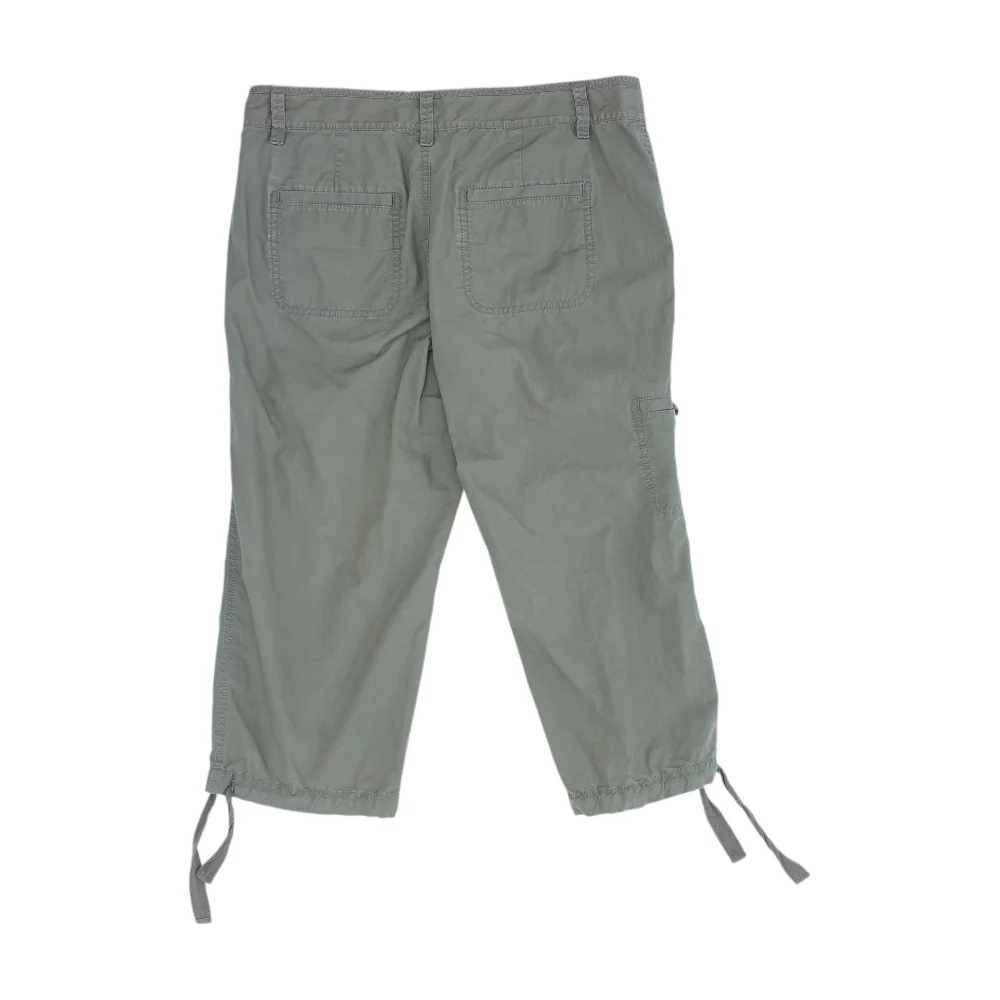 Olive Solid Chino Capris - Image 2