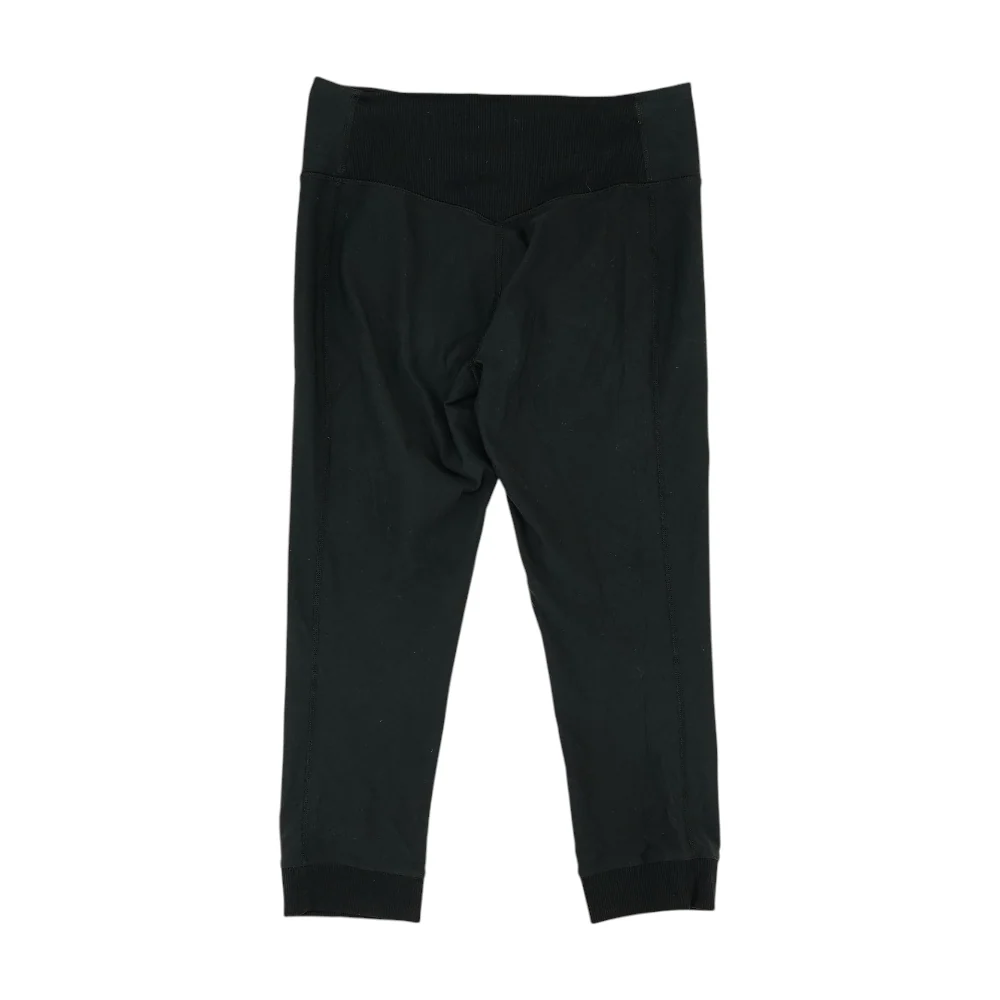 Black Solid Active Capris - Image 2
