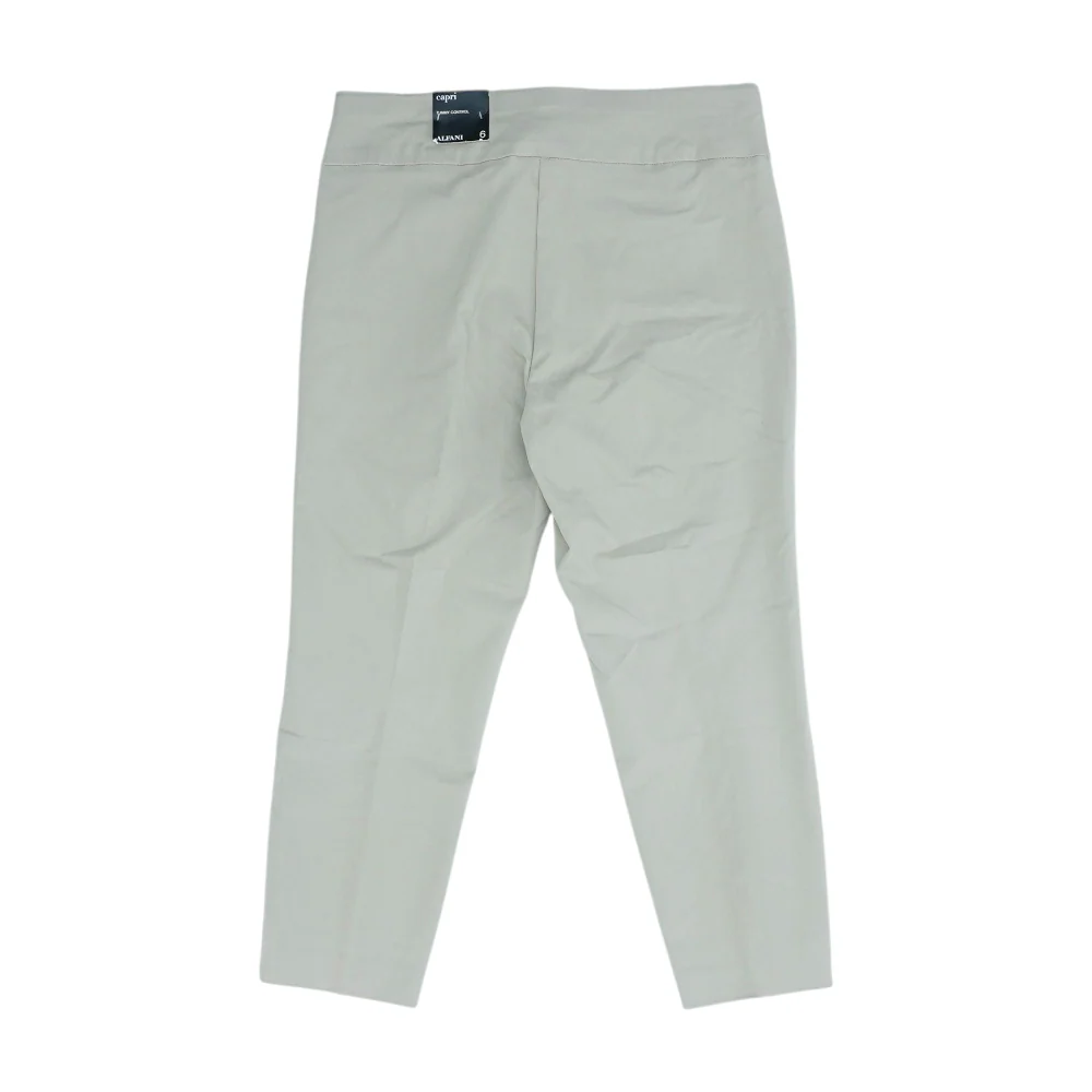 Tan Solid Chino Capris - Image 2