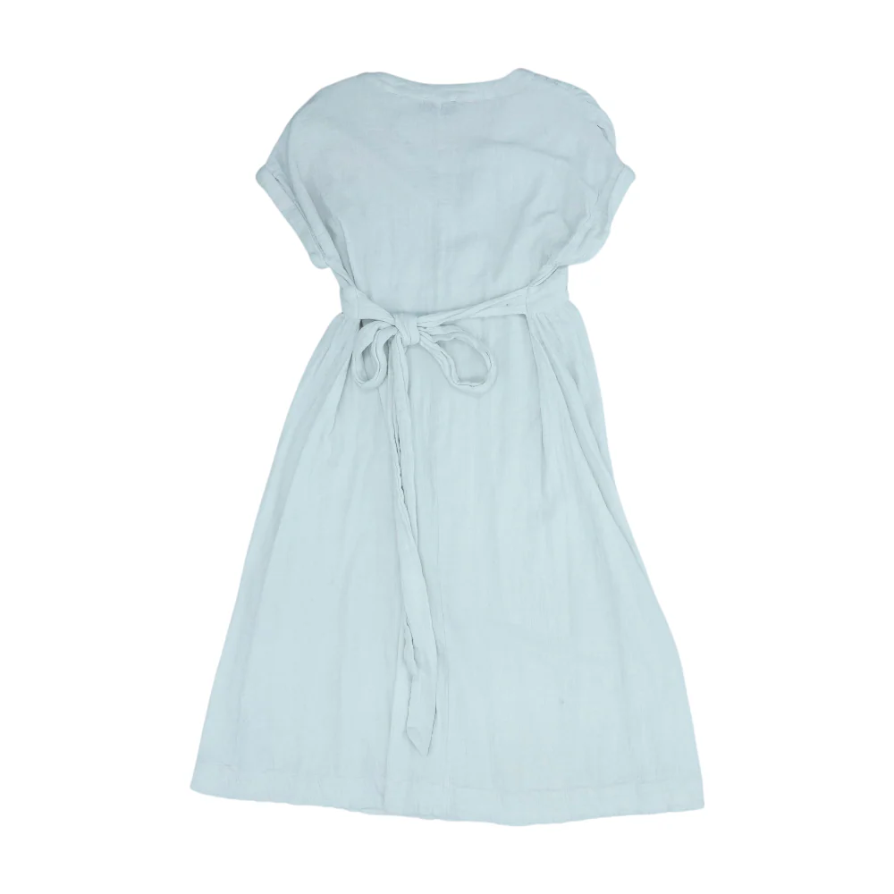 White Maternity Midi Dress - Image 2