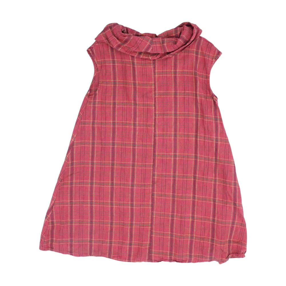Red Plaid Mini Dress - Image 2