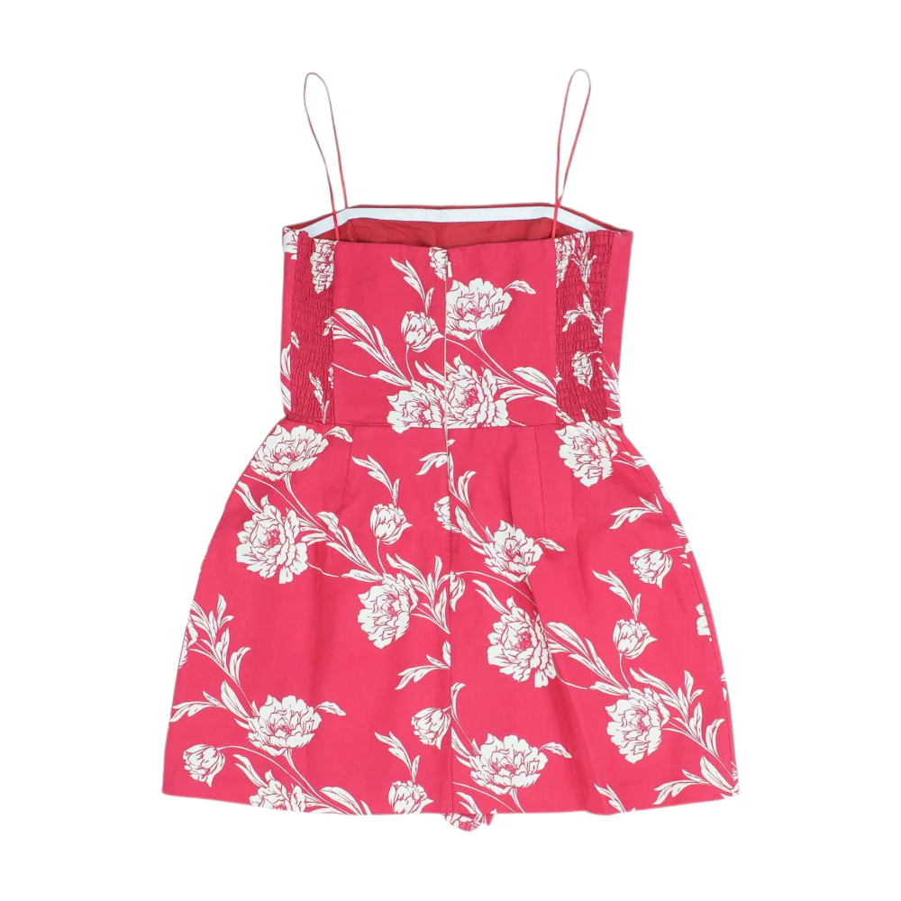 Red Floral Mini Dress - Image 2