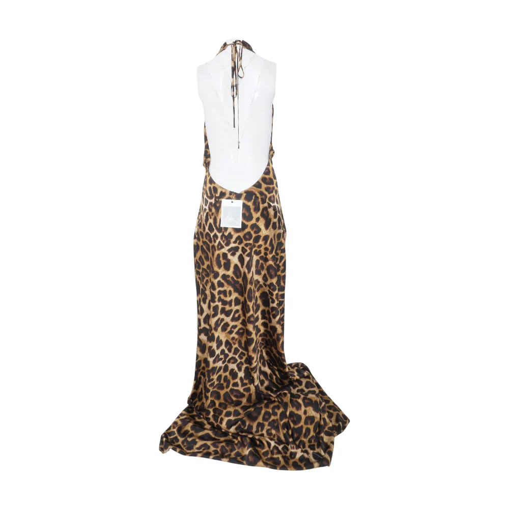 Brown Animal Print Maxi Dress - Image 2