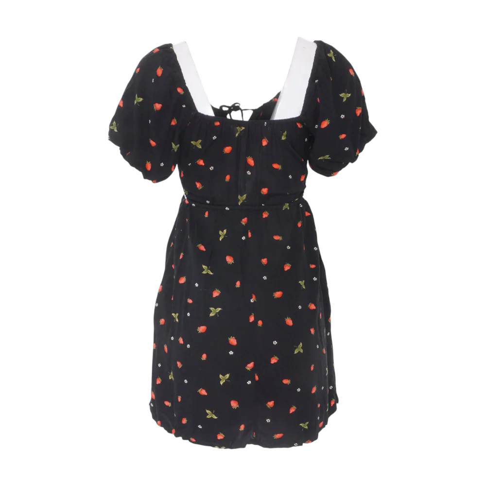 Black Graphic Mini Dress - Image 2