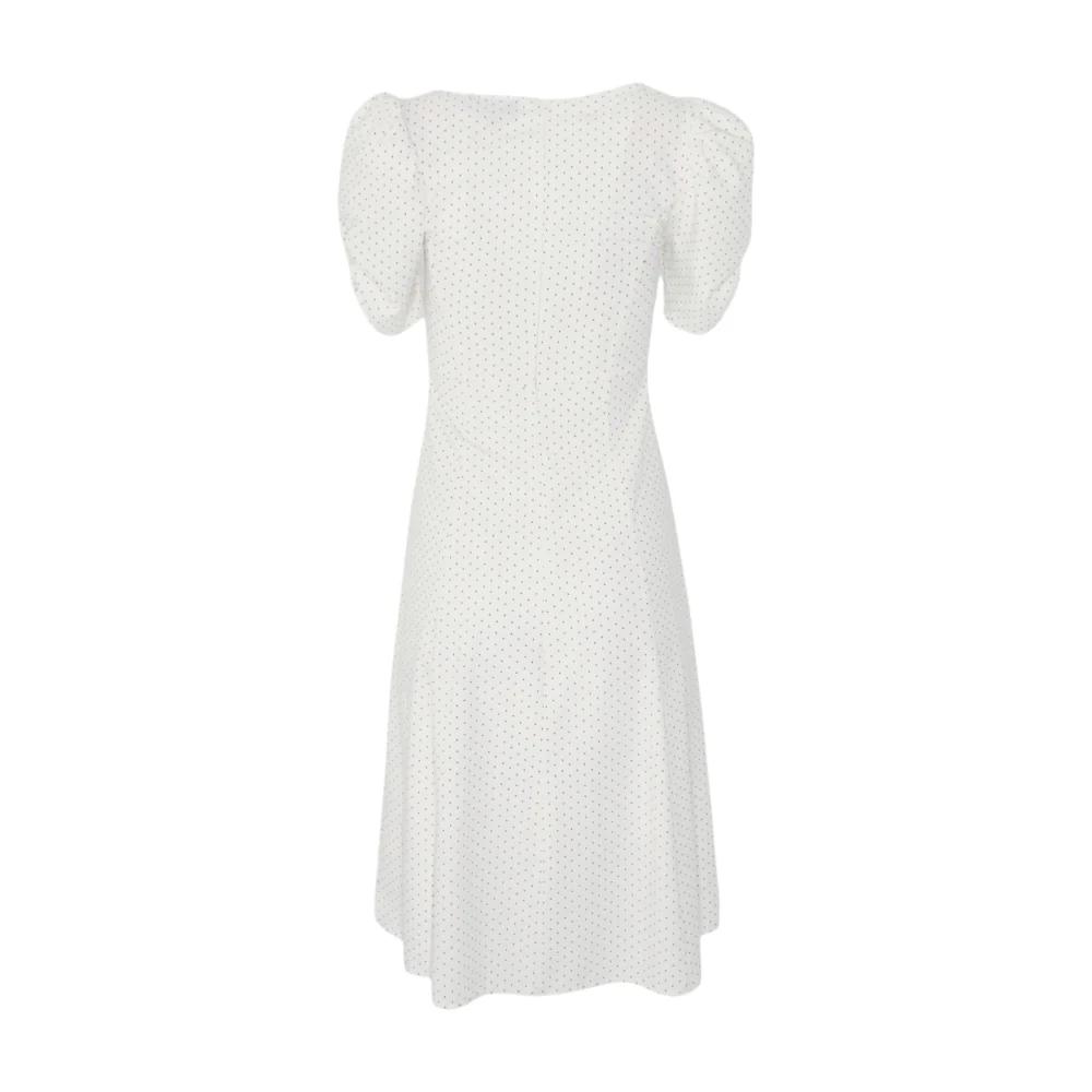 White Polka Dot Midi Dress - Image 2
