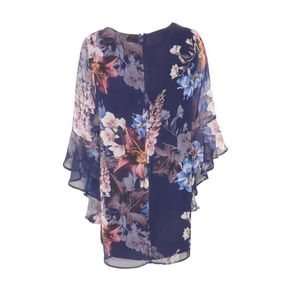 Navy Floral Mini Dress - Image 2