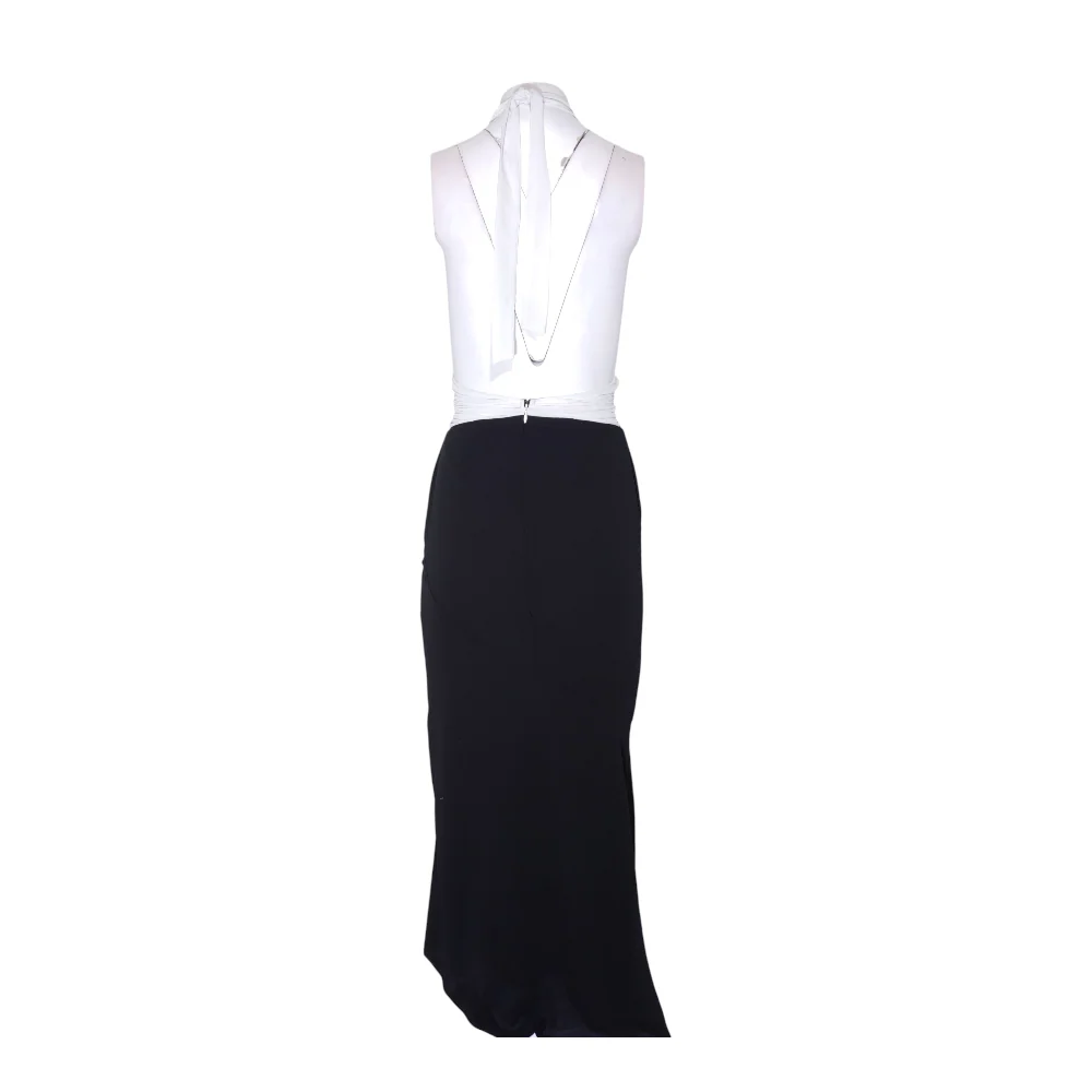Black Color Block Maxi Dress - Image 2