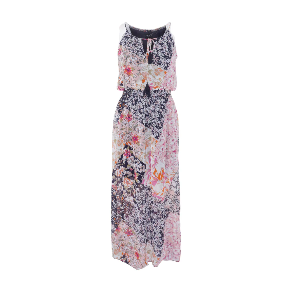 Pink Floral Maxi Dress