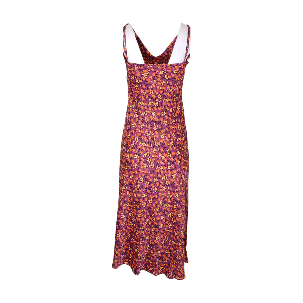 Purple Floral Midi Dress - Image 2