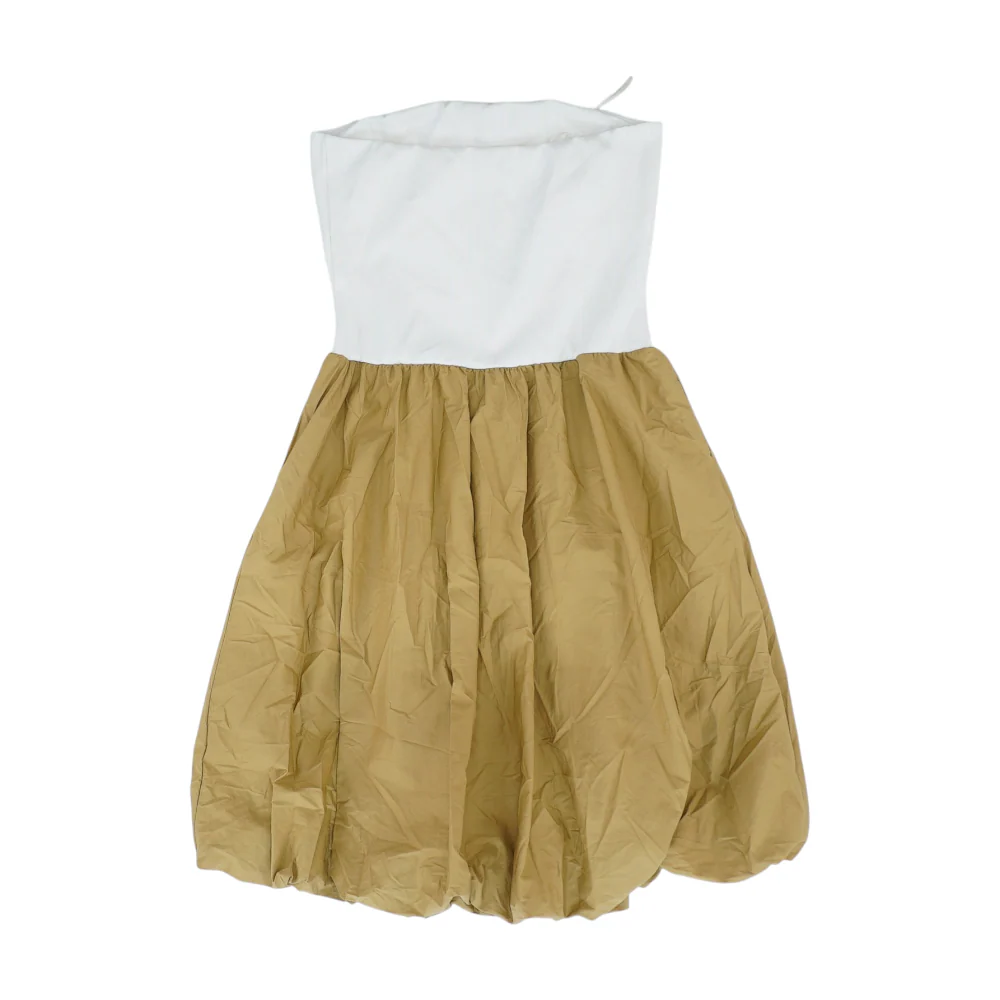 Khaki Color Block Midi Dress - Image 2