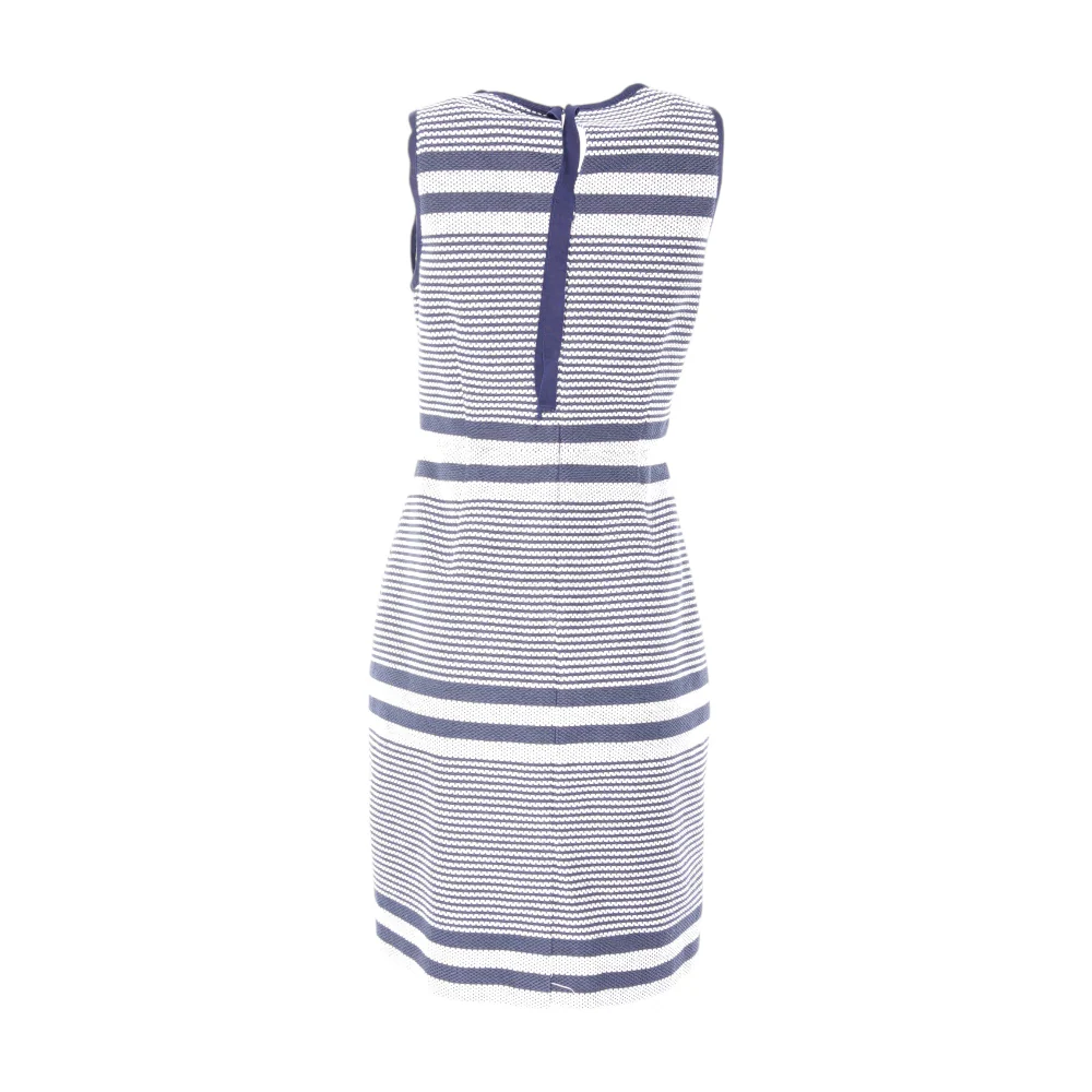 Navy Striped Midi Dress