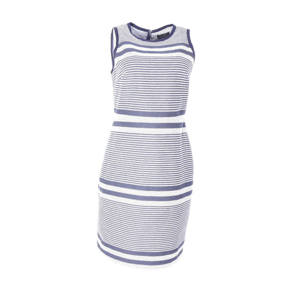 Navy Striped Midi Dress - Image 2