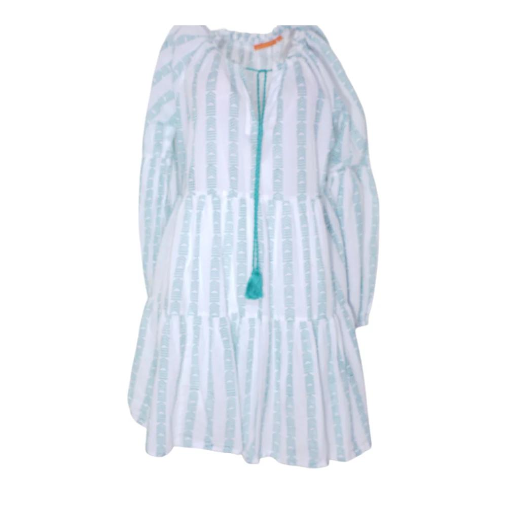 White Abstract Mini Dress