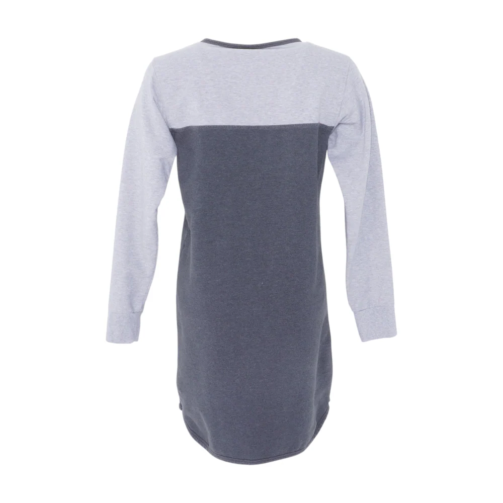 Gray Color Block Mini Dress - Image 2