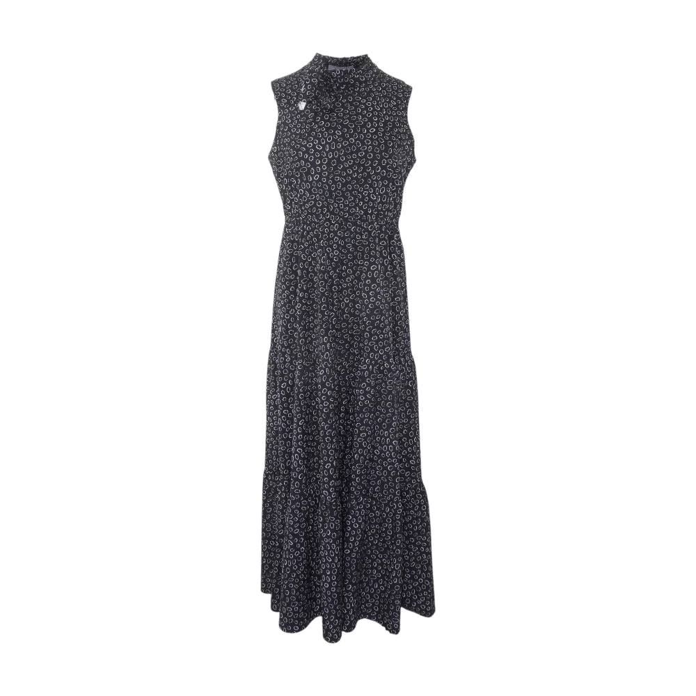 Black Polka Dot Midi Dress