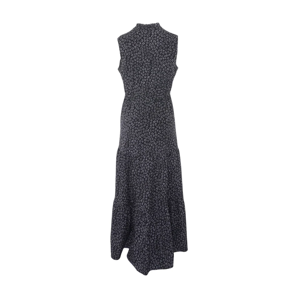 Black Polka Dot Midi Dress - Image 2