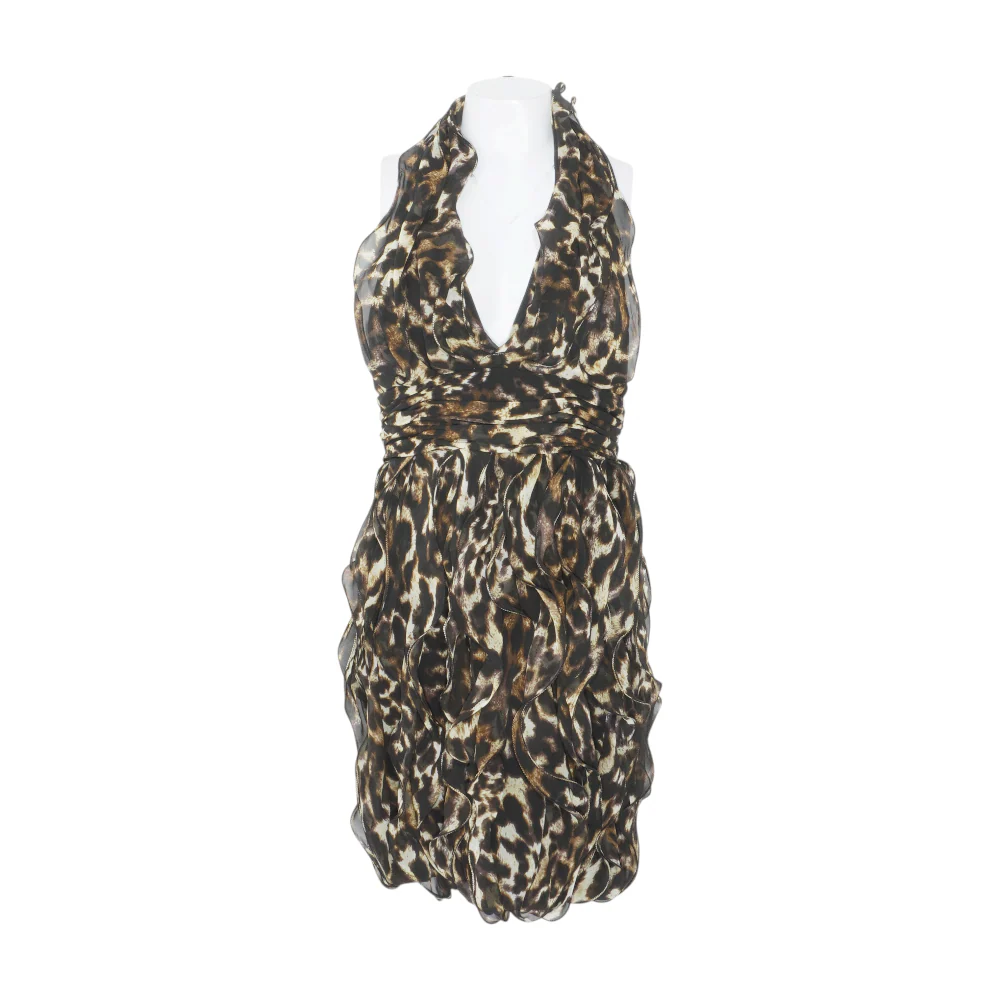 Black Animal Print Mini Dress