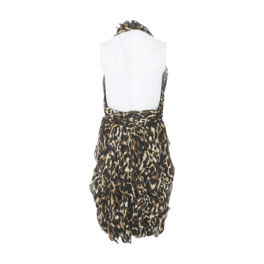 Black Animal Print Mini Dress - Image 2