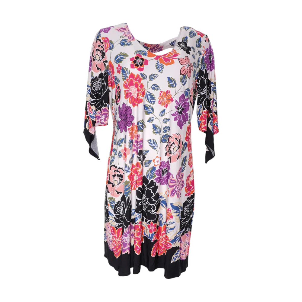 Multi Floral Midi Dress
