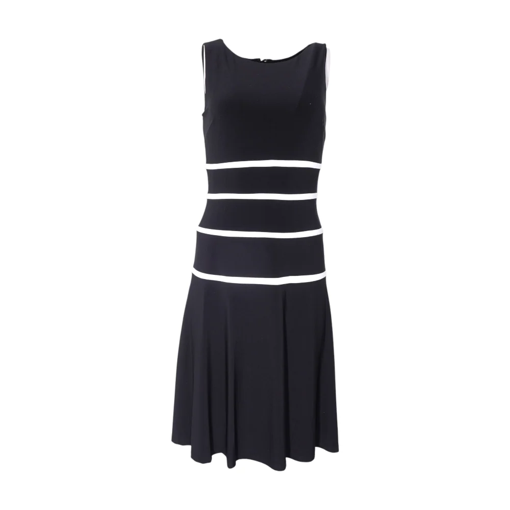 Black Striped Midi Dress