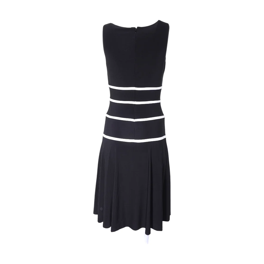Black Striped Midi Dress - Image 2