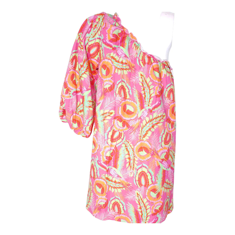 Pink Graphic Mini Dress - Image 2