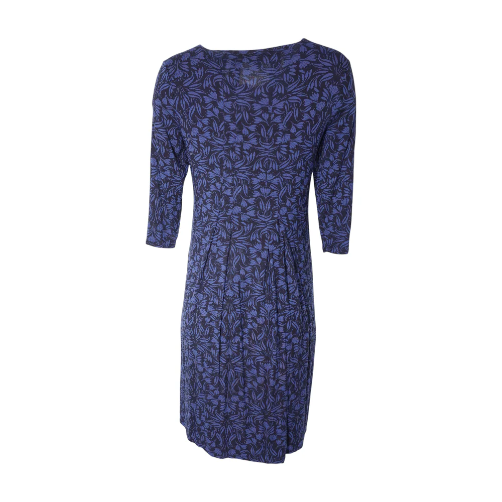 Navy Graphic Midi Dress - Image 2
