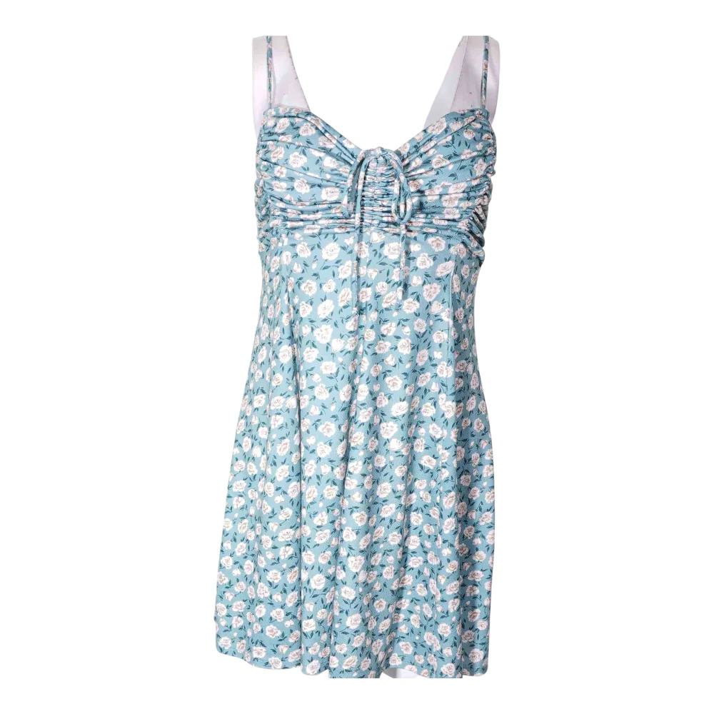 Green Floral Mini Dress - Image 2
