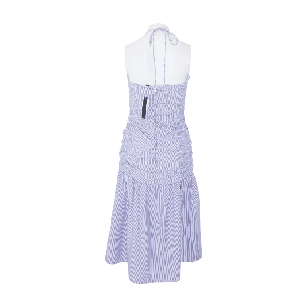 Blue Striped Midi Dress - Image 2