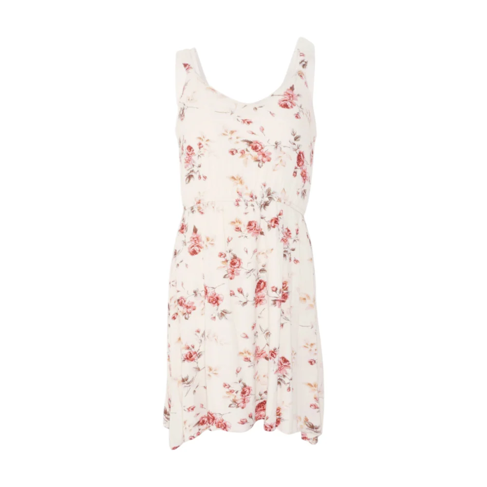 Ivory Floral Midi Dress