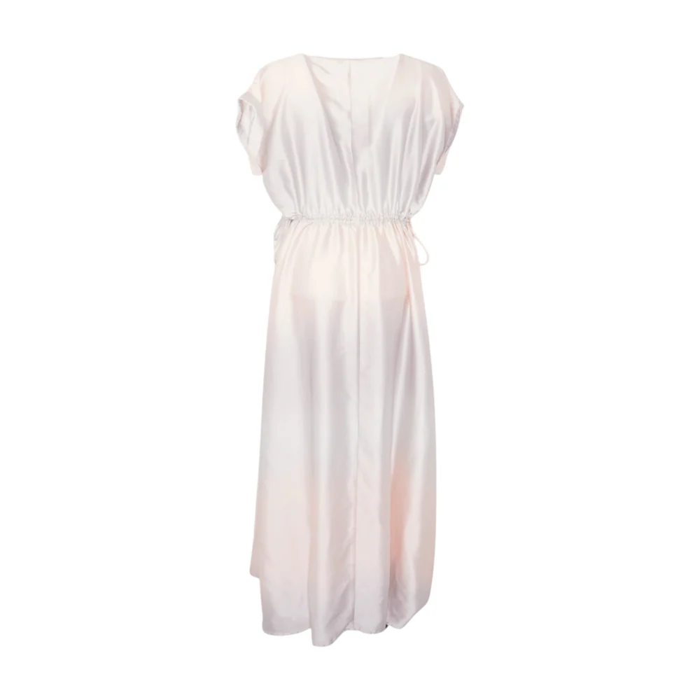 Pink Color Block Maxi Dress - Image 2