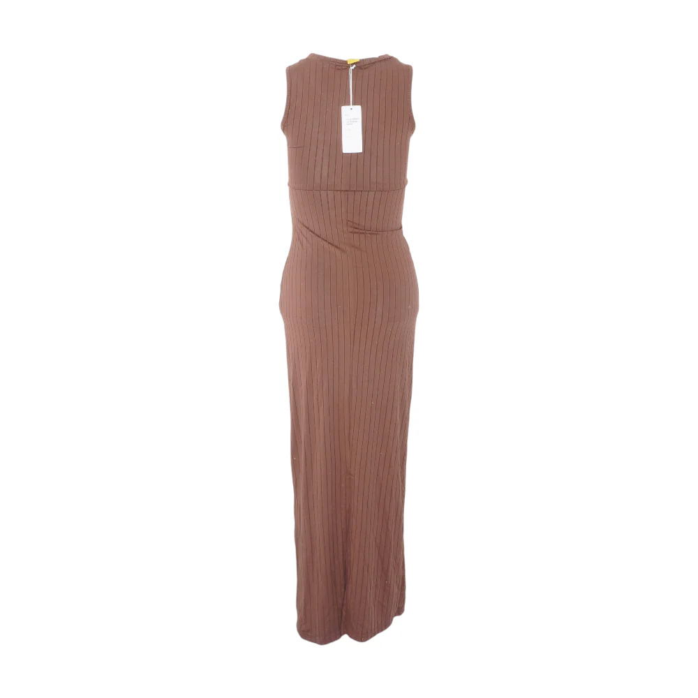 Brown Striped Maxi Dress - Image 2