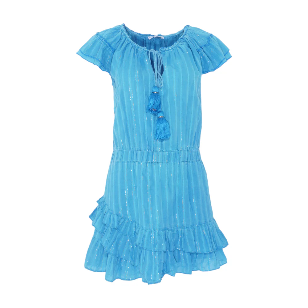 Blue Striped Mini Dress