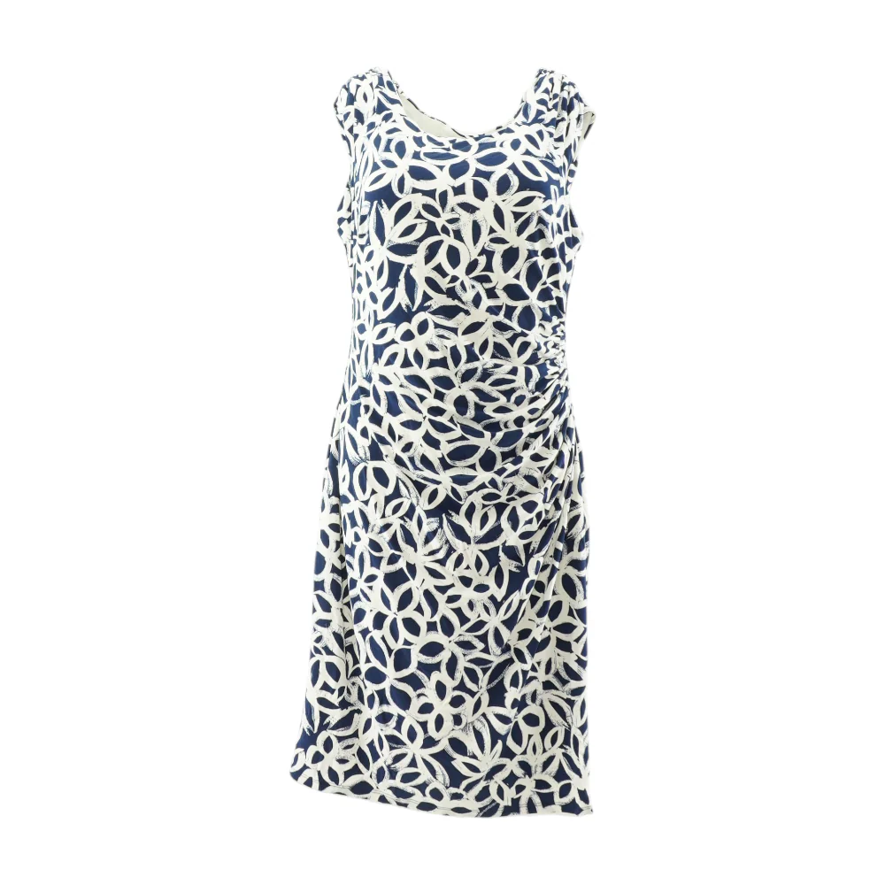 Navy Floral Midi Dress