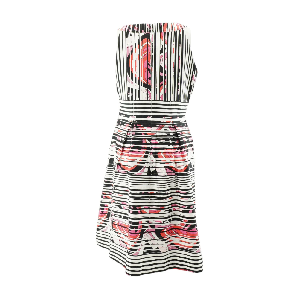 White Striped Midi Dress - Image 2