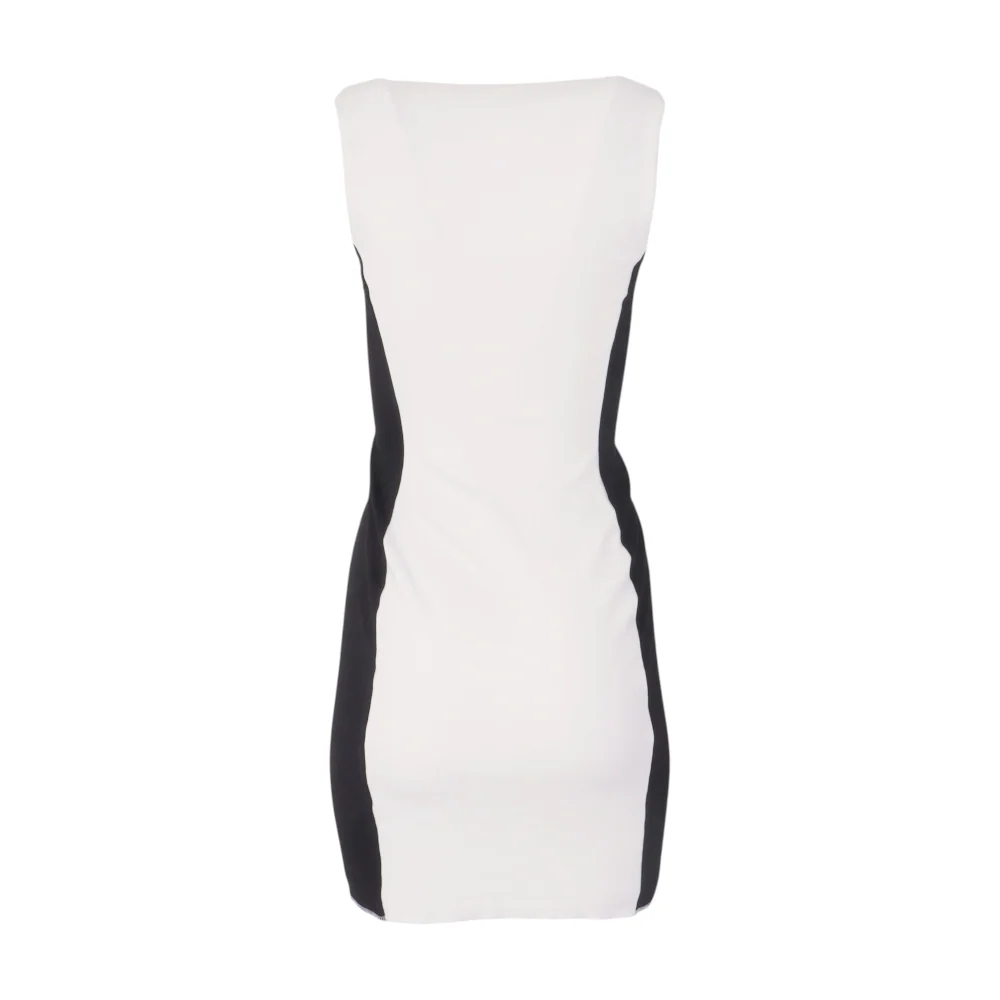 White Color Block Mini Dress - Image 2