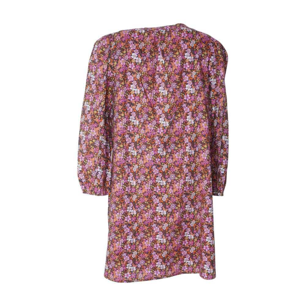 Black Floral Mini Dress - Image 2