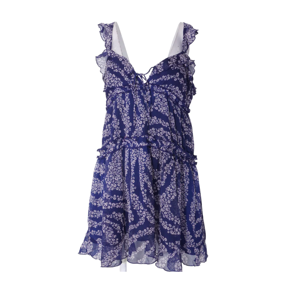 Navy Floral Mini Dress