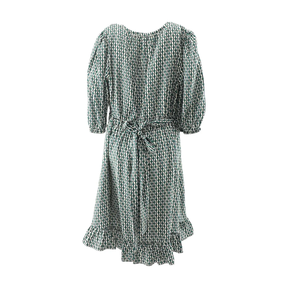 White Print Midi Dress - Image 2
