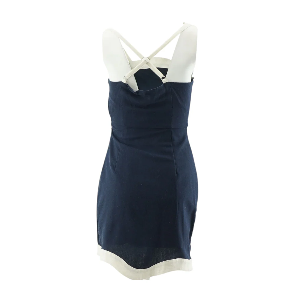 Navy Color Block Mini Dress - Image 2