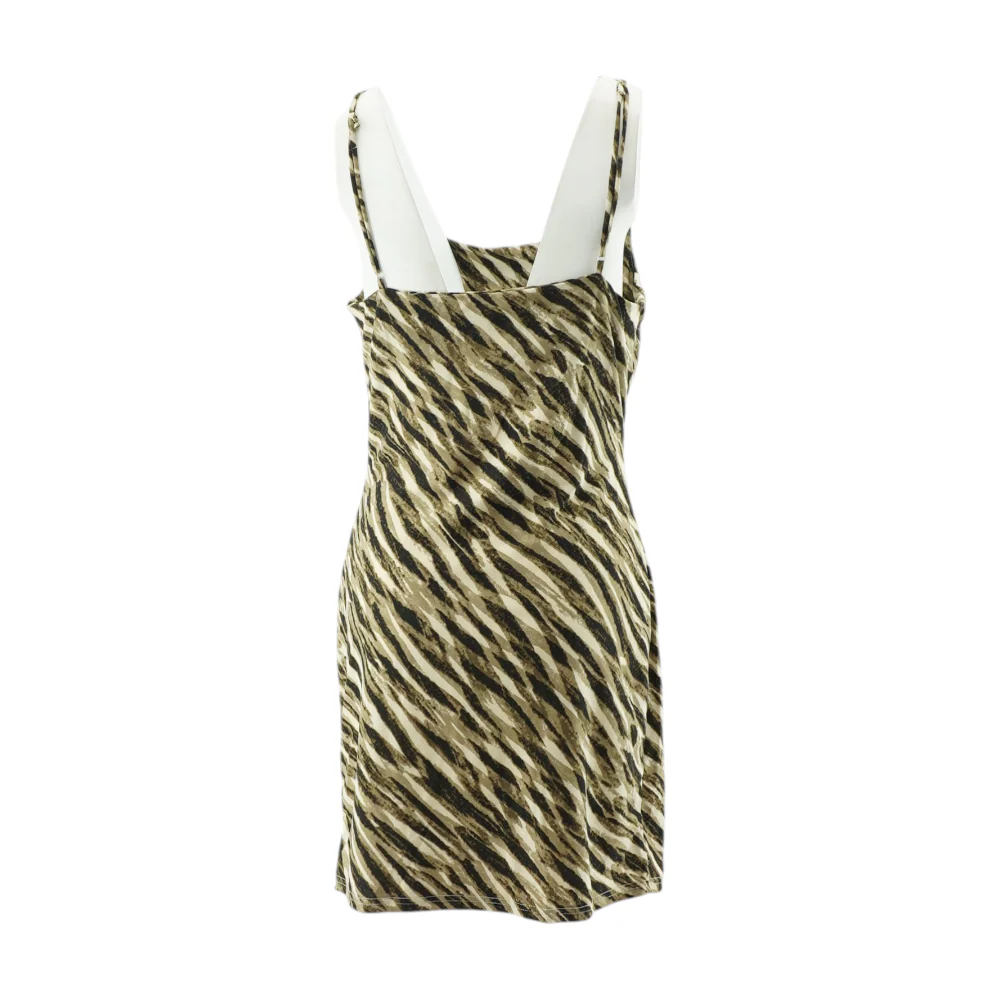 Beige Animal Print Mini Dress - Image 2