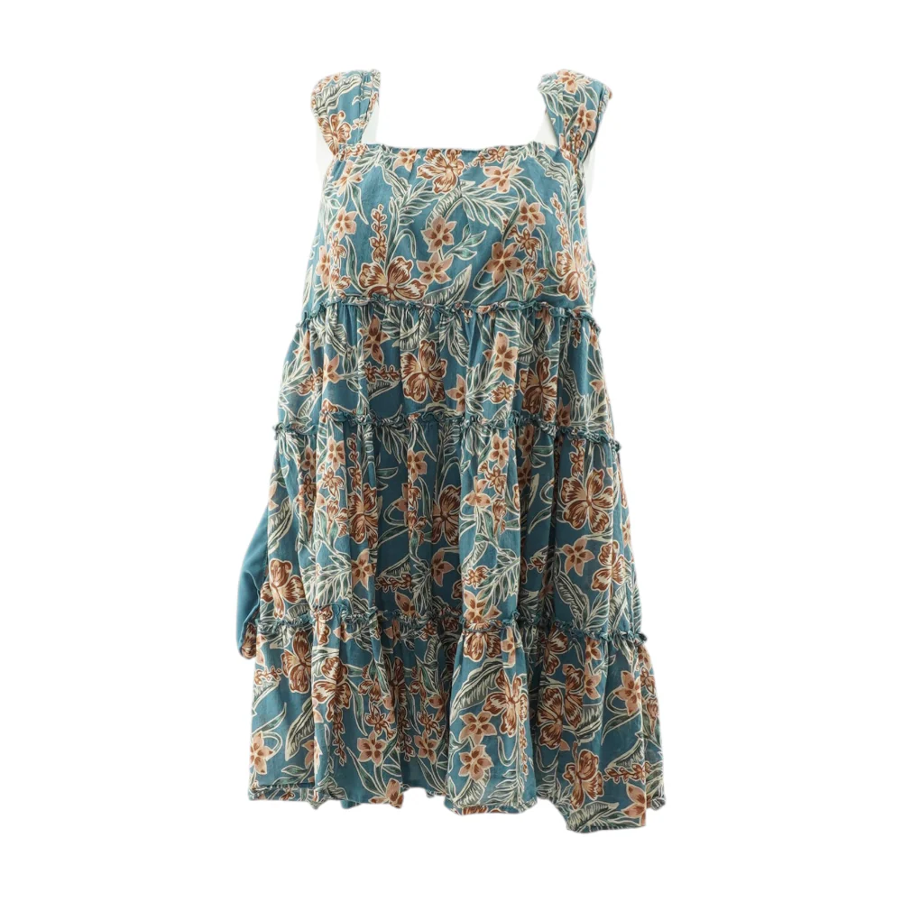 Blue Floral Mini Dress