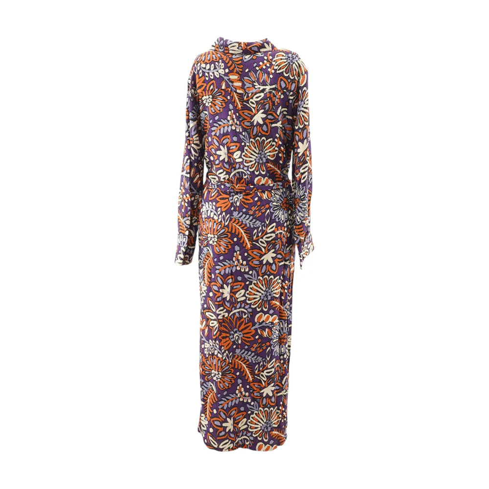 Purple Floral Midi Dress - Image 2