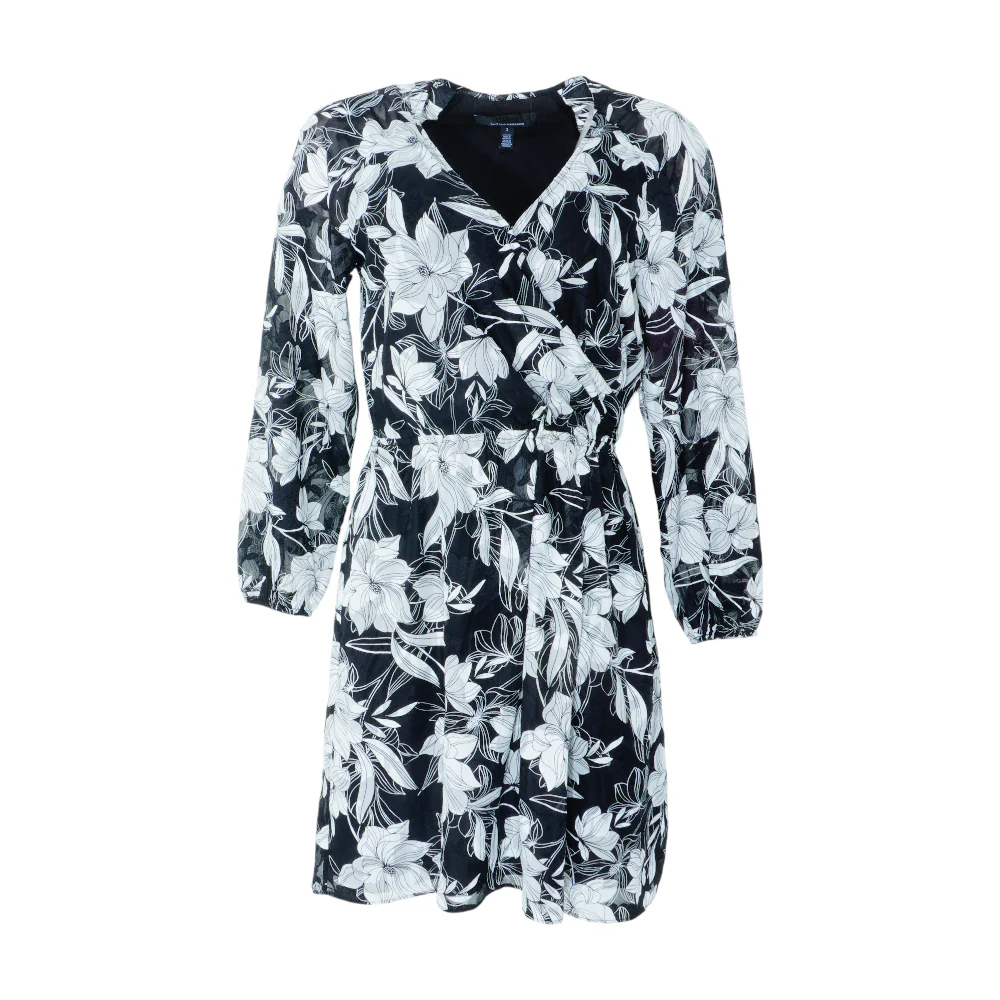 Black Floral Midi Dress