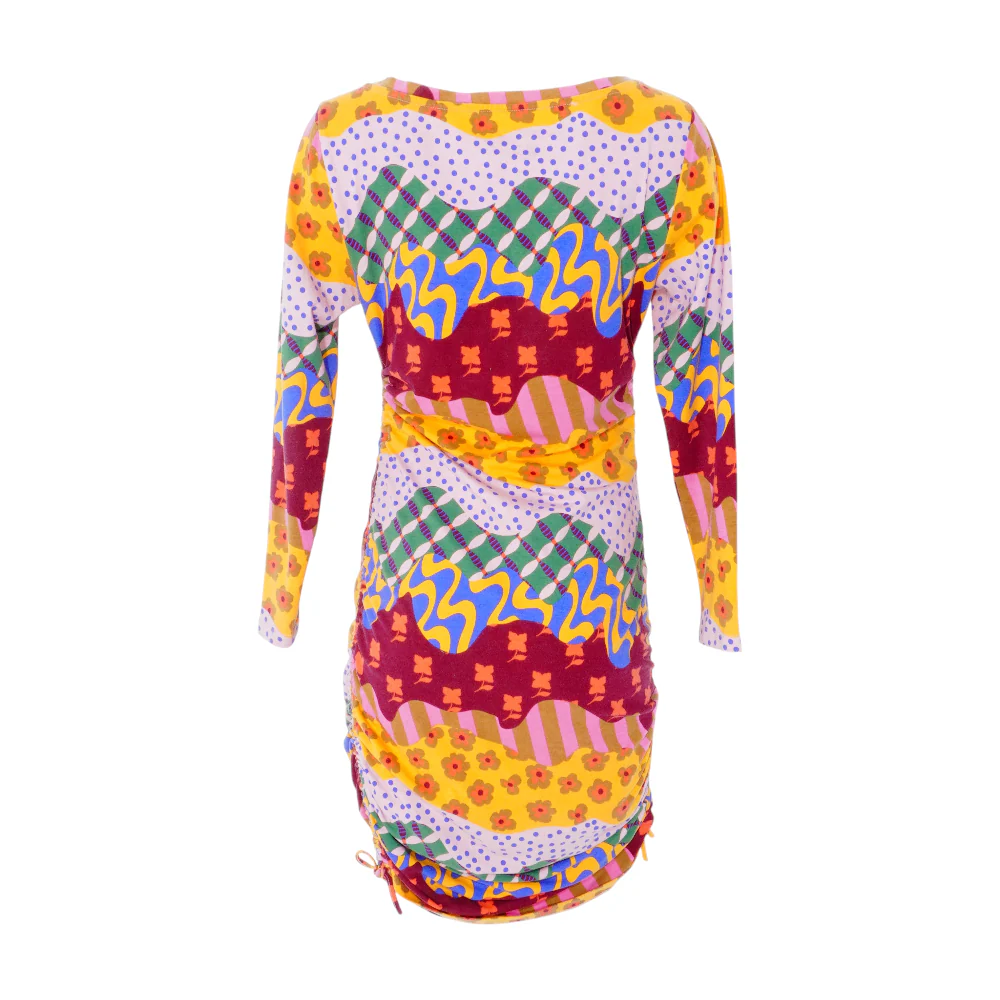 Multi Abstract Midi Dress - Image 2