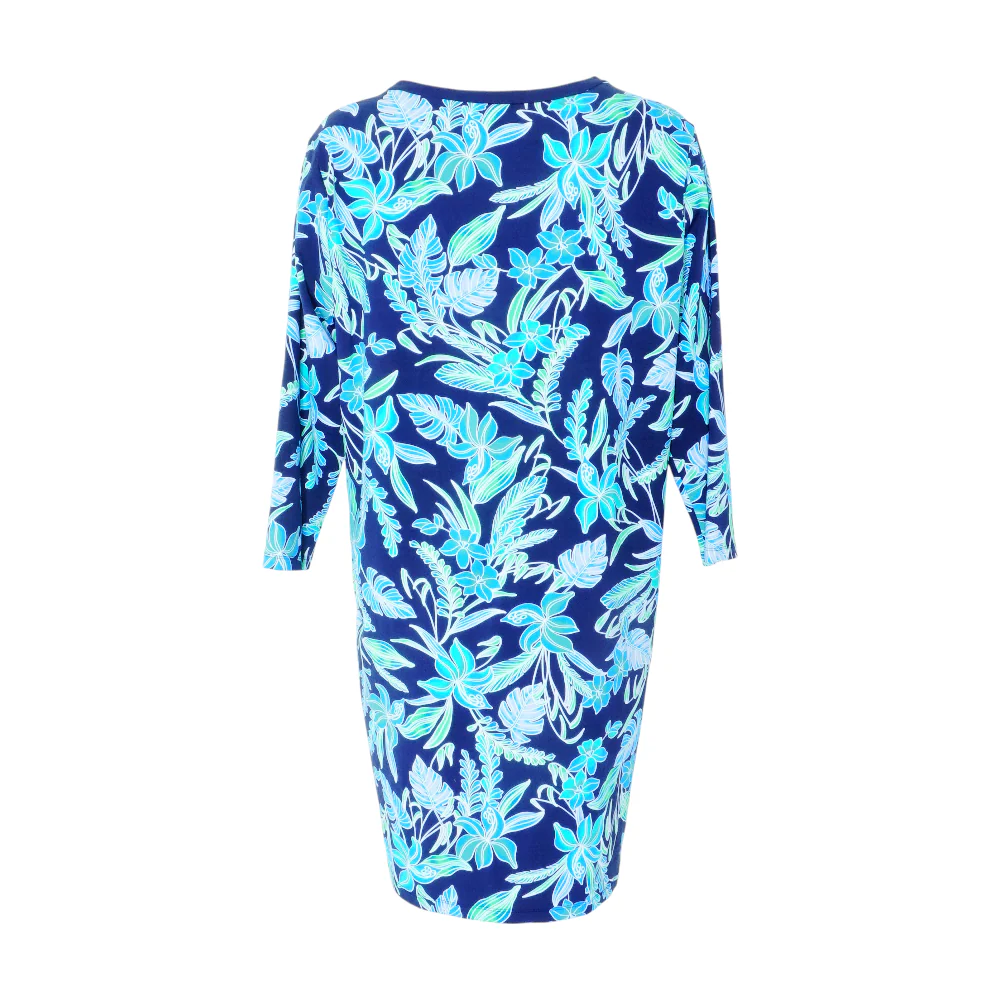 Navy Floral Mini Dress - Image 2