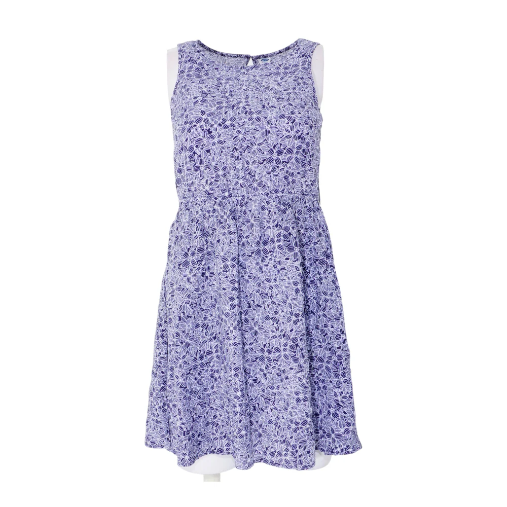 Navy Floral Mini Dress